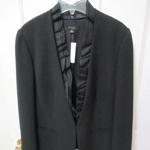 Ann Taylor Blazer with Removable Ruffle Trim